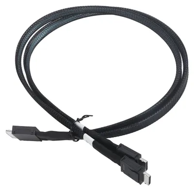 Image de Câble SFF 8611 8i vers 2xSFF 8611 4i, 16 Gbps, SAS 3.0/4.0, câble de données actif en cuivre étamé pour cartes d'extension PCIe et serveurs de centre de données