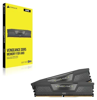 Image de DDR5 32GB PC 5200 CL40 CORSAIR KIT (2x16GB) VENGEANCE RGB B retail