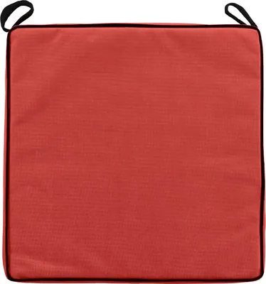 Produktbild von Stuhlkissen für den Außenbereich, wetterfest, in Rot, aus 100% Polyester