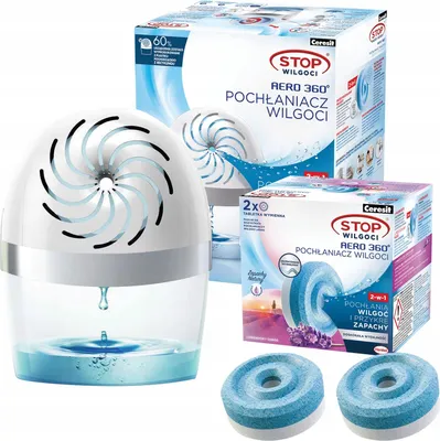 Immagine prodotto di Ceresit deumidificatore Aero 360 Starter Set Lavanda 2x450g tabs
