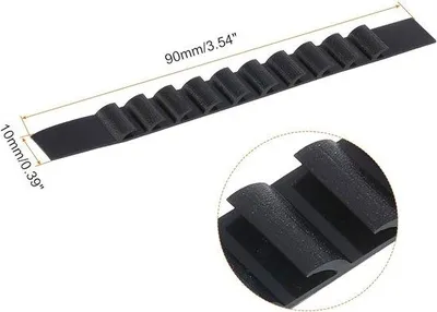 Obrázek produktu pro Silikonové háčky – 50 kusů – černé – silikon