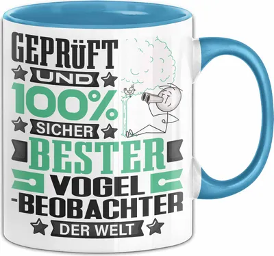 Produktbild von Vogelbeobachter Geschenk Lustiger Spruch für Vogelbeobachter Geschenkidee Bester Vogelbeobachter Der Welt (Blau)