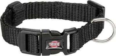 Productafbeelding van Trixie Premium halsband, zwart, maat: XXS-XS