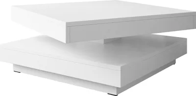 Produktbild von MIRJAN24 Couchtisch Nenani, Sofatisch, Weiß Beistelltisch, Modern Kaffeetisch (Farbe: Weiß)