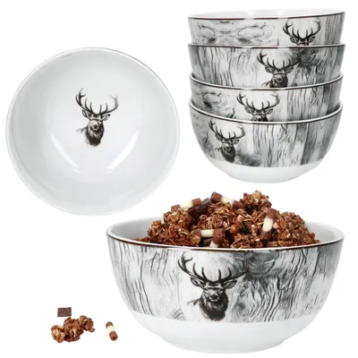 Image de 6x Alois Bol à céréales Ø14,2cm 480ml Porcelaine 6 personnes Bol à dessert