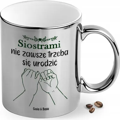 Image de Tasse comme cadeau d'anniversaire pour sa sœur (Père Noël) avec prénom + nom