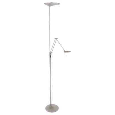 Produktbild von Steinhauer Stehleuchte Zodiac LED 2-flammig Stahl Matt 50x50cm