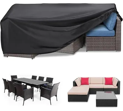 Produktbild von Gartenmöbel-Abdeckung wasserdicht 420D-Oxford 300x250x90 cm rechteckig UV-Schutz