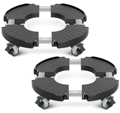 Image de Omgoods - Support de plante réglable sur roulettes, capacité jusqu'à 200 kg