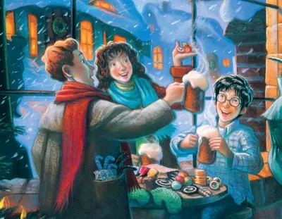 Produktbild von New York Puzzle Company Harry Potter Puzzle Three Broomsticks 100 Teile