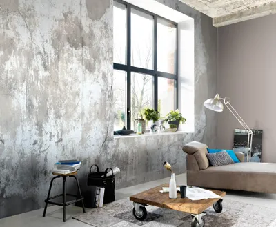 Produktbild von NEWROOM Tapete Grau Vliestapete Stein - Steintapete Modern Weiß Beige Beton Risse Steinoptik  Steinmauer