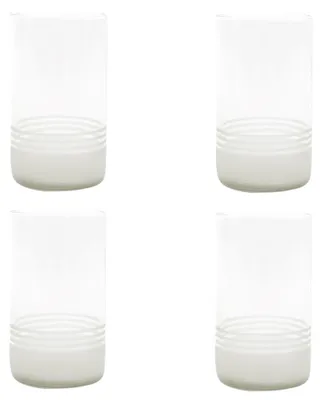 Immagine prodotto di Set di 4 bicchieri realizzati con vetro riciclato - Trasparente, capacità 400 ml