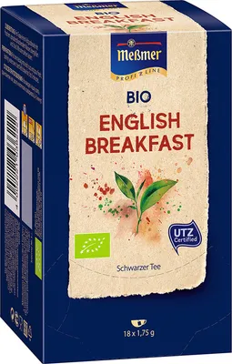 Immagine prodotto di Meßmer Organic Profiline English Breakfast sacchetto a doppia camera 43g