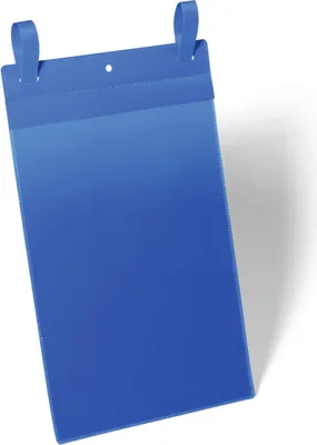Obrázek produktu pro DURABLE Záv?sná kapsa s upínacími pásky A4, na výšku, tmav? modrá, 175007, 50 ks