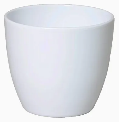 Produktbild von Floran Pflanzentopf - weis - glanzend - Keramik - 32 x 27 cm