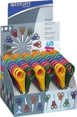 Obrázok produktu pre Bastelschere 13cm rund sort.