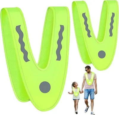 Zdjęcie produktu dla Kamizelka odblaskowa dla dzieci, kształt V, rozmiary: 38 cm, 52 cm