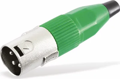 Produktbild von S/CONN maximum connectivity XLR-Stecker, grün (55002-G)