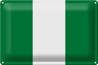 Produktbild von Blechschild Flagge Nigeria 30x20cm Flag of Nigeria