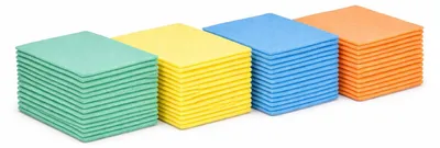 Obrázek produktu pro Sada 12 kusů houbových utěrek – 250 x 310 mm, utěrky s extrémní savostí – čisticí utěrky – univerzální utěrky – houbové utěrky do kuchyně a domácnosti – utěrky na nádobí – opakovaně použitelné kuchyňské utěrky