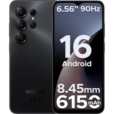 Produktbild von DOOGEE Note56 X Lite Smartphone Handy, Android 16, 4G, 6,56" 90Hz, 6150mAh, 12+32GB, 8MP, 3,5mm Klinke, Gesichtserkennung, Dual-SIM, ohne Vertrag