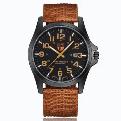Zdjęcie produktu dla Zegarek RO-14531 - Brązowy Męski Zegarek Sportowo-Elegancki KP14531