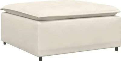 Produktbild von vidaXL Modulares Sofa Fußhocker-Modul Creme 100x100x48 cm