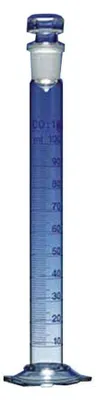 Messzylinder 250 ml, Klasse A, Glas, 2 Stück mit Deckel
