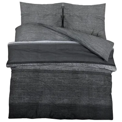 Obrázek produktu pro Sada ložního prádla tmavě šedá 260 x 220 cm bavlna