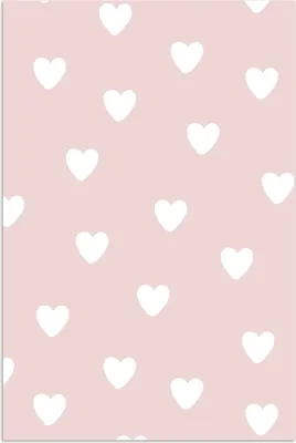 Produktbild von MuchoWow® Poster Herz - Muster - Kinder - Rosa - Mädchen - Baby - Mädchen 20x30 cm - Papierdruck