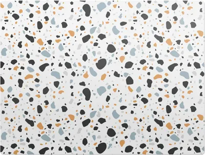 Produktbild von Abstrakter Terrazzo – Bodenschutzmatte – Rutschfest – Schutzmatte für Büro – Vinylmatte – Stuhlunterlage – 120 x 90 cm