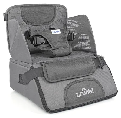 Produktbild von Trunki Tragbarer Hochstuhl und Sitzkissen 2in1 - Grau