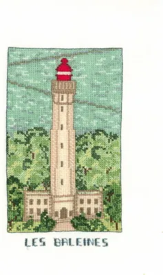 Immagine prodotto di Le Bonheur des Dames kit punto croce "faro balena", fai da te, 11x19cm