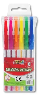 Produktbild von Penmate Kolori Gelstift, 6 Farben