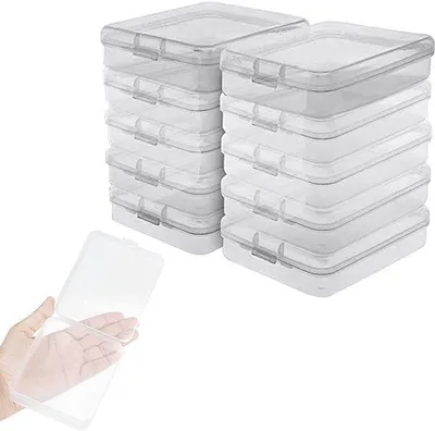 Produktbild von Transpapier-Set mit 10 transparenten Schubladen mit Deckel für kleine Haushaltsgegenstände