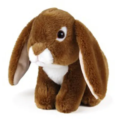 Image de Anna Club Peluche - Lapin (brun, 15cm) réaliste Doudou en peluche