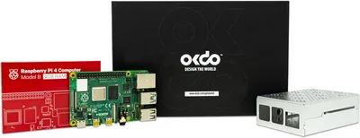 Produktbild von OKdo Bundle: Raspberry Pi 4B 8GB + Gehäuse + NT + 32GB + micro HDMI Kabel