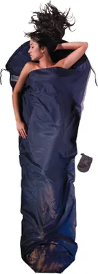 Produktbild von Cocoon Bettlaken Aus Seide ägyptischer Baumwolle Mumienfutter Blau 241 x 90-56 cm Blau 241 x 90-56 cm