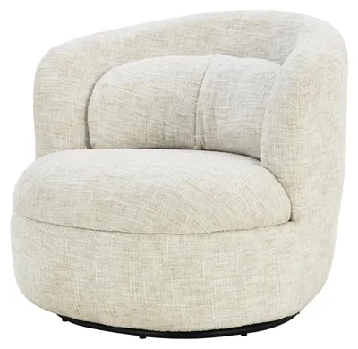 Imagen del producto de Livingfurn - Sillón Britt, color crema - 85x84x76 cm