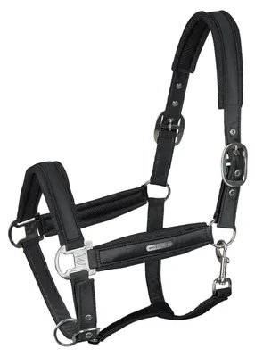 Obrázok produktu pre Waldhausen Nylonová ohlávka Breath Halter Black VB