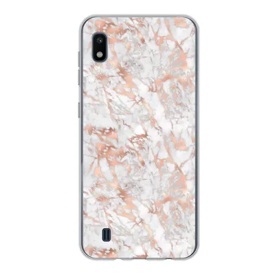 Produktbild von MuchoWow® Handyhülle Schutzhülle Hülle für Samsung Galaxy A10 Marmor - Roségold - Luxus - Muster Silikon Softcase Handy Hülle - Schutzhülle