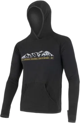 Zdjęcie produktu dla Sensor Merino UP Fleece Hooded - bluza z kapturem, czarne góry