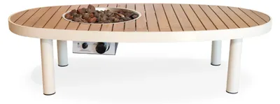 Produktbild von Happy Cocooning Feuertisch Riviera 140, Farbe: Oyster Beige
