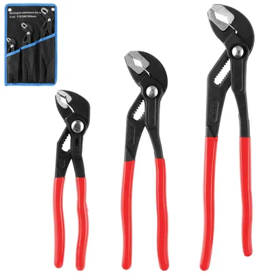 Immagine prodotto di Solidchoice - Set di 3 pinze per pompa dell'acqua - Robuste pinze a tubo per riparazioni domestiche