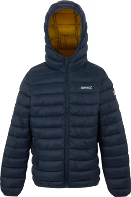 Obrázok produktu pre Regatta - Prešívaná bunda "Marizion" s kapucňou pre deti RG9018 (140) (Navy/Gold)