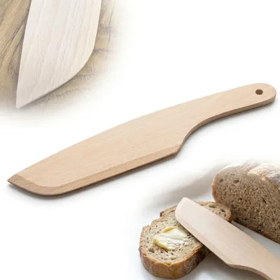 Immagine prodotto di COLTELLINO da burro e formaggio in legno di faggio, 28,7 cm, naturale