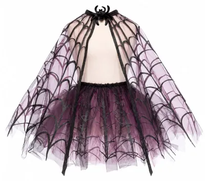 Produktbild von Hexenkostüm Tutu und Umhang Tiny - 4 - 6 Jahre - Violett | by Great Pretenders