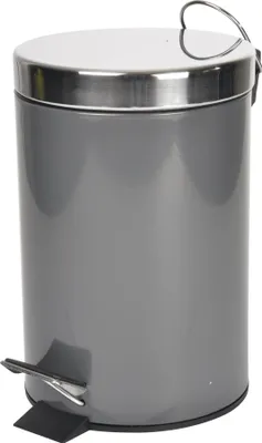 Produktbild von Robuster Kosmetikeimer aus Metall, 3 Liter Fassungsvermögen, in Anthrazit