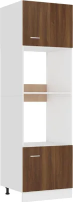 Produktbild von vidaXL Mikrowellenumbauschrank Lyon Braun Eichen-Optik 60x57x207 cm