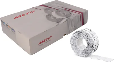 Produktbild von METO Etiketten für Preisauszeichner 32 x 19 mm weiß 30 Rollen à 1.000 Etiketten